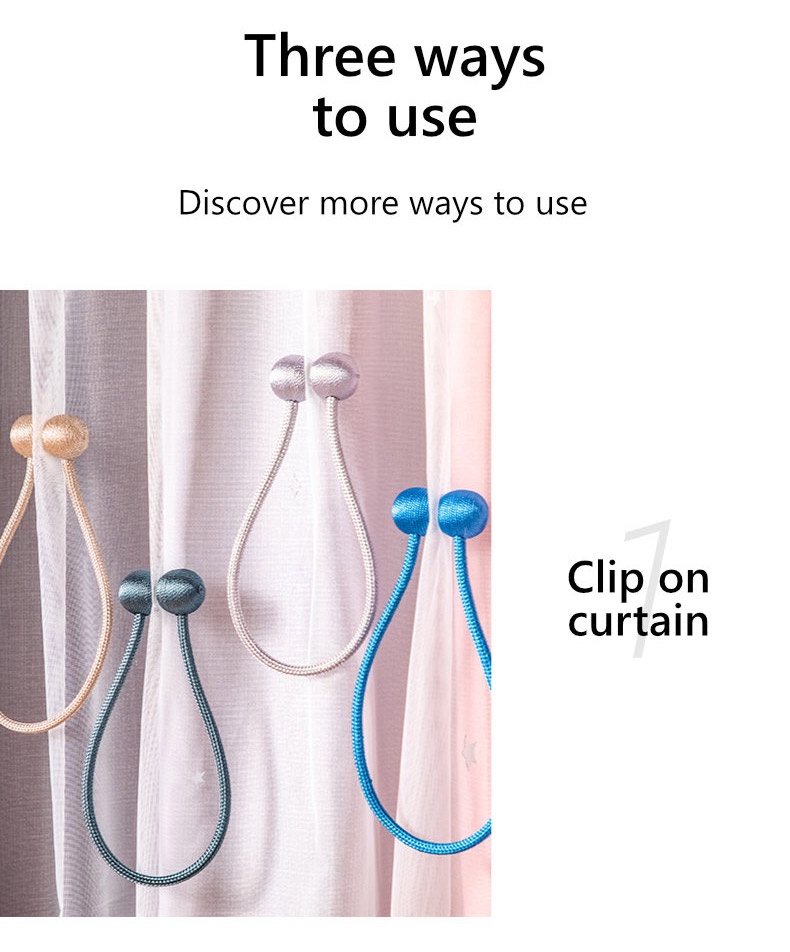 Creative Magnetic Curtain Tie Rope-6